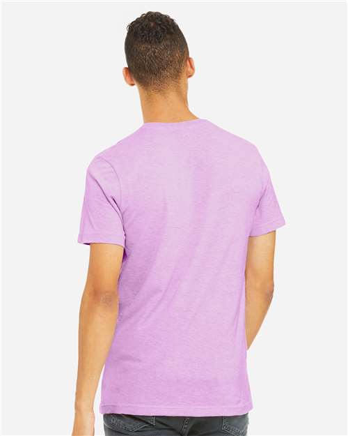 BELLA + CANVAS CVC Jersey Tee 3001CVC - Heather Prism Lilac