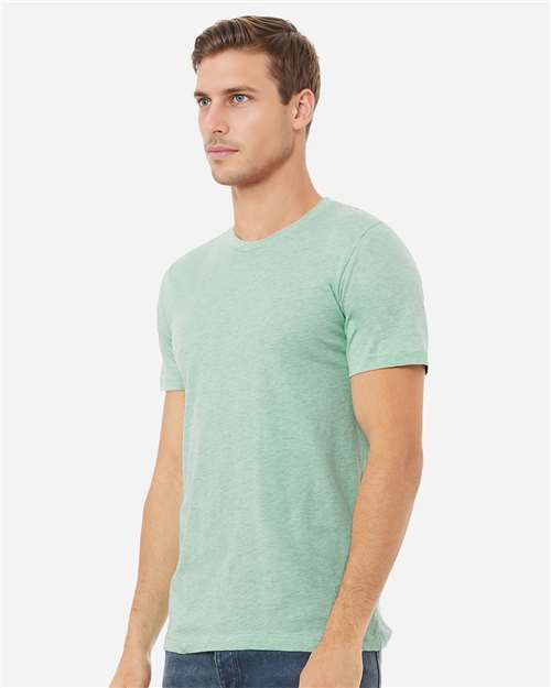 BELLA + CANVAS CVC Jersey Tee 3001CVC - Heather Prism Mint