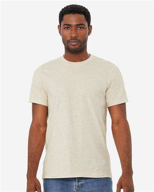 BELLA + CANVAS CVC Jersey Tee 3001CVC - Heather Prism Natural