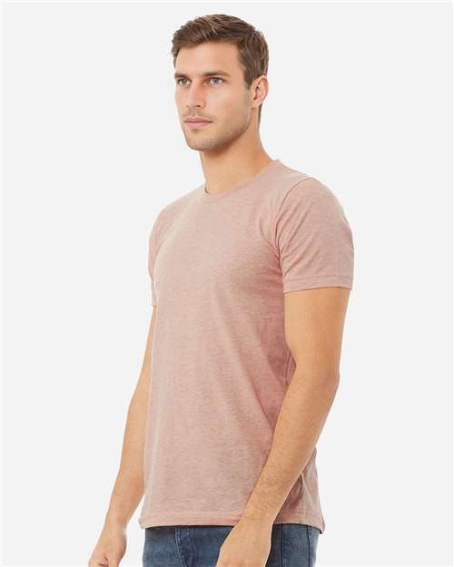BELLA + CANVAS CVC Jersey Tee 3001CVC - Heather Prism Peach