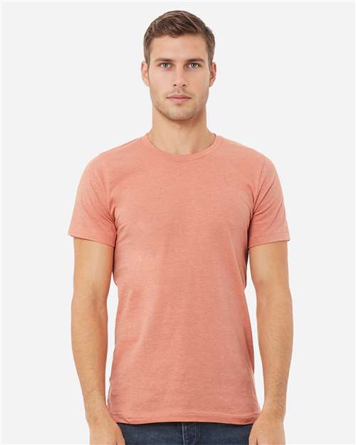BELLA + CANVAS CVC Jersey Tee 3001CVC - Heather Prism Sunset