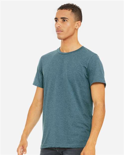BELLA + CANVAS CVC Jersey Tee 3001CVC - Heather Deep Teal