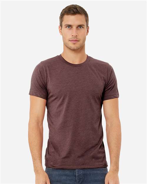 BELLA + CANVAS CVC Jersey Tee 3001CVC - Heather Maroon