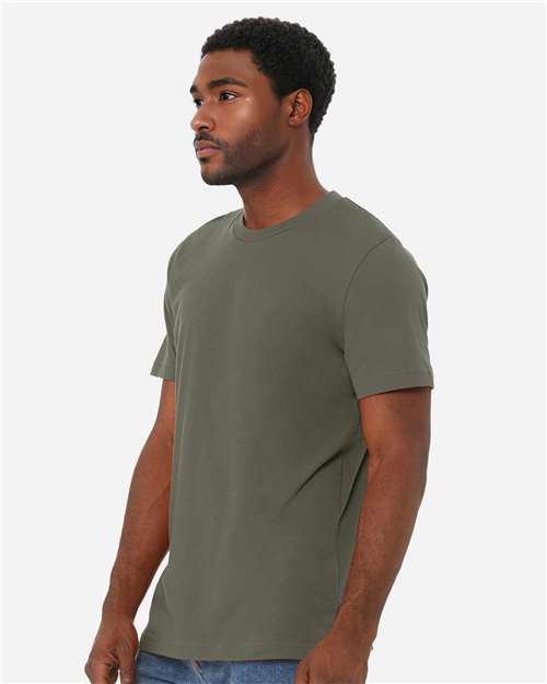 BELLA + CANVAS CVC Jersey Tee 3001CVC - Heather Military Green