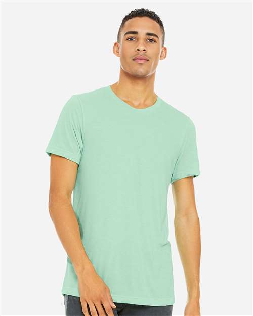 BELLA + CANVAS CVC Jersey Tee 3001CVC - Heather Mint