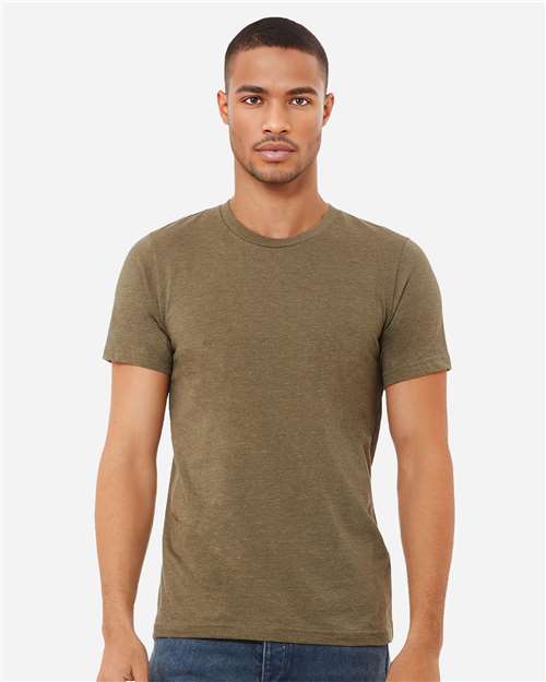 BELLA + CANVAS CVC Jersey Tee 3001CVC - Heather Olive