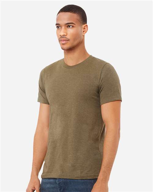 BELLA + CANVAS CVC Jersey Tee 3001CVC - Heather Olive