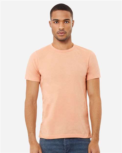 BELLA + CANVAS CVC Jersey Tee 3001CVC - Heather Peach