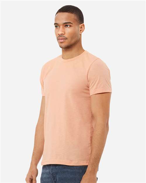 BELLA + CANVAS CVC Jersey Tee 3001CVC - Heather Peach