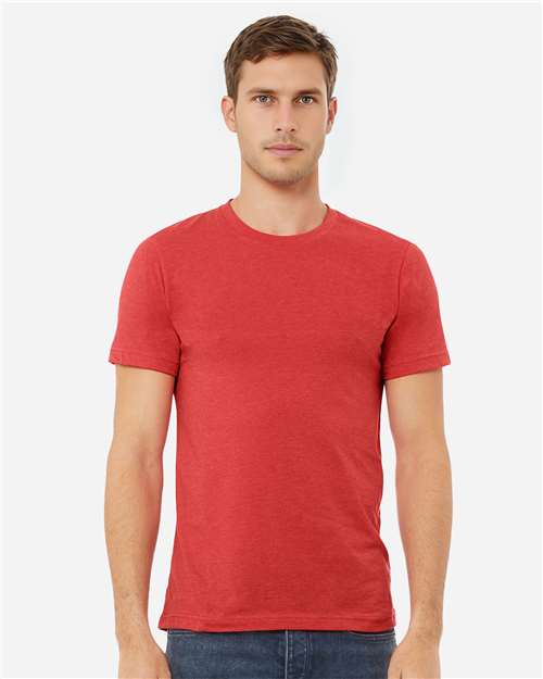 BELLA + CANVAS CVC Jersey Tee 3001CVC - Heather Red