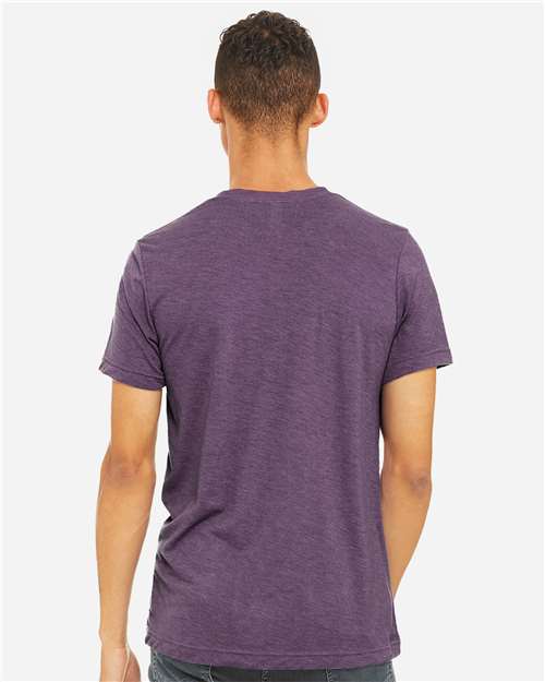 BELLA + CANVAS CVC Jersey Tee 3001CVC - Heather Team Purple