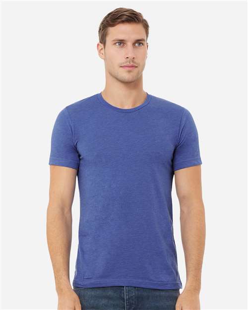 BELLA + CANVAS CVC Jersey Tee 3001CVC - Heather True Royal