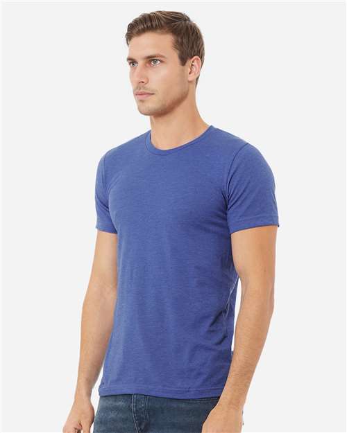 BELLA + CANVAS CVC Jersey Tee 3001CVC - Heather True Royal