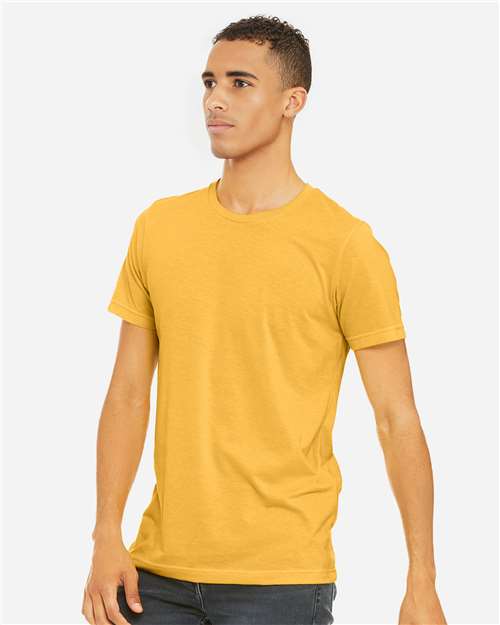 BELLA + CANVAS CVC Jersey Tee 3001CVC - Heather Yellow Gold