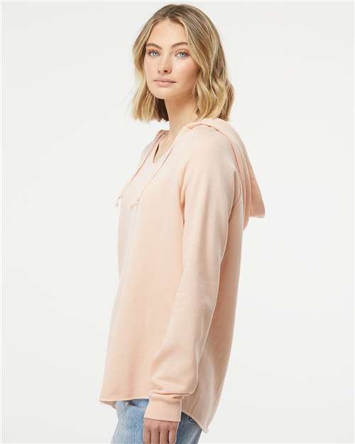 Independent Trading Co. Women’s Lightweight California Wave Wash Hooded Sweatshirt PRM2500