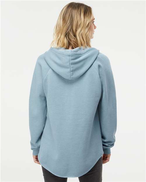 Independent Trading Co. Women’s Lightweight California Wave Wash Hooded Sweatshirt PRM2500