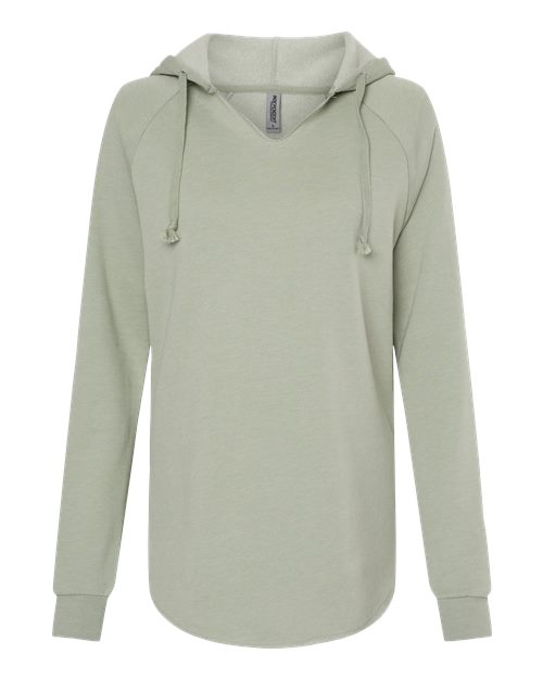 Independent Trading Co. Women’s Lightweight California Wave Wash Hooded Sweatshirt PRM2500