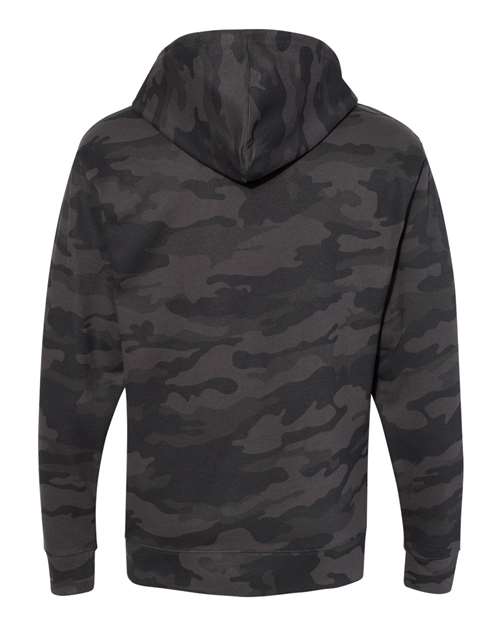Independent Trading Co. Unisex Midweight Hooded Sweatshirt SS4500 - Black Camo