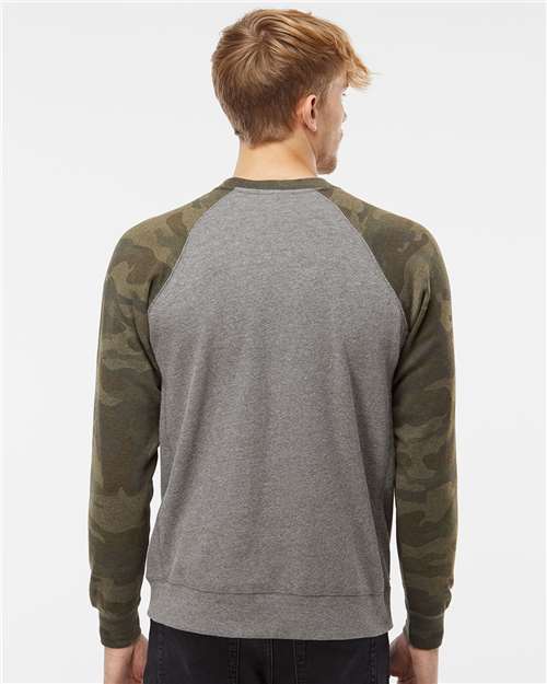 Independent Trading Co. Unisex Special Blend Raglan Crewneck Sweatshirt PRM30SBC