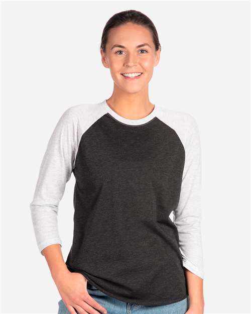 Next Level Unisex Triblend Three-Quarter Raglan T-Shirt 6051