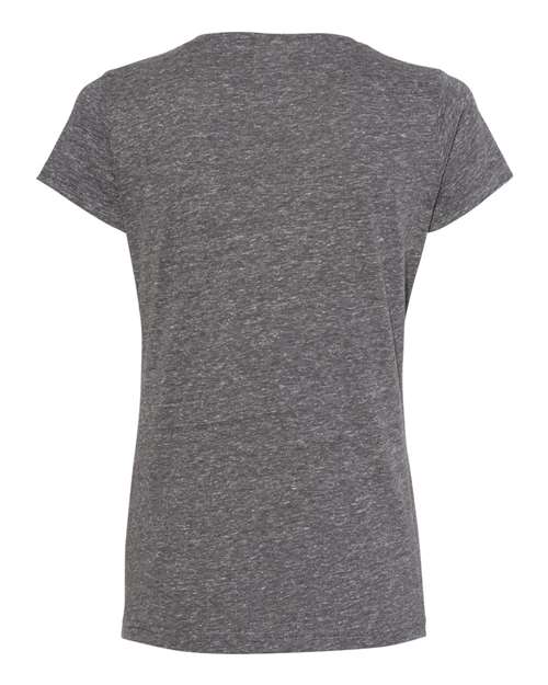 LAT Women's Harborside Mélange V-Neck Tee 3591