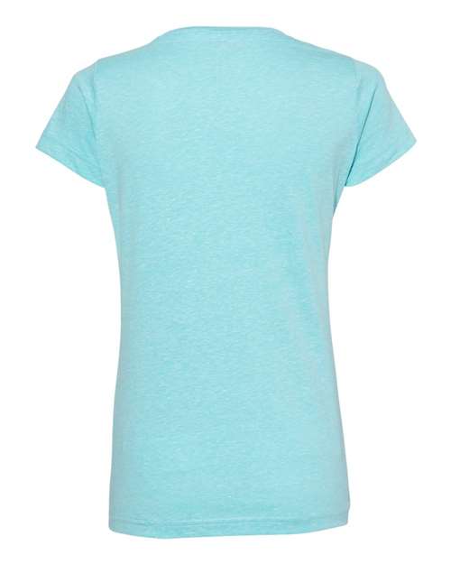 LAT Women's Harborside Mélange V-Neck Tee 3591