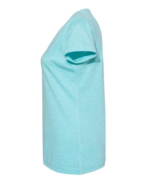 LAT Women's Harborside Mélange V-Neck Tee 3591