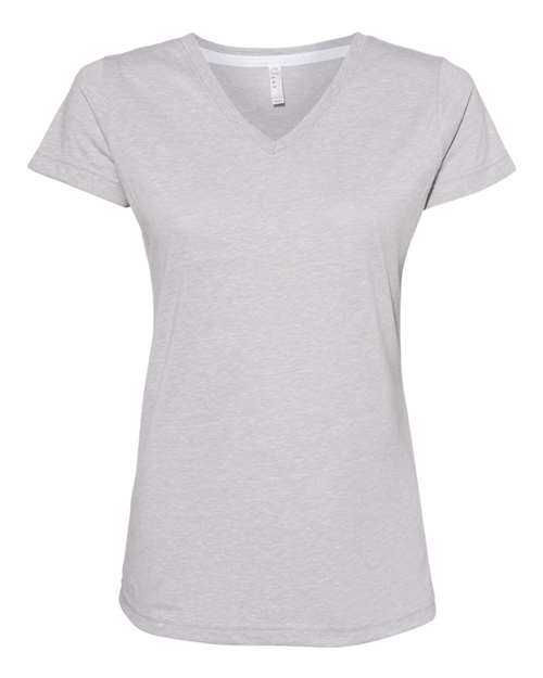 LAT Women's Harborside Mélange V-Neck Tee 3591