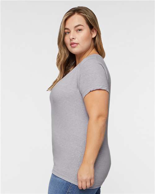 LAT Women's Harborside Mélange V-Neck Tee 3591