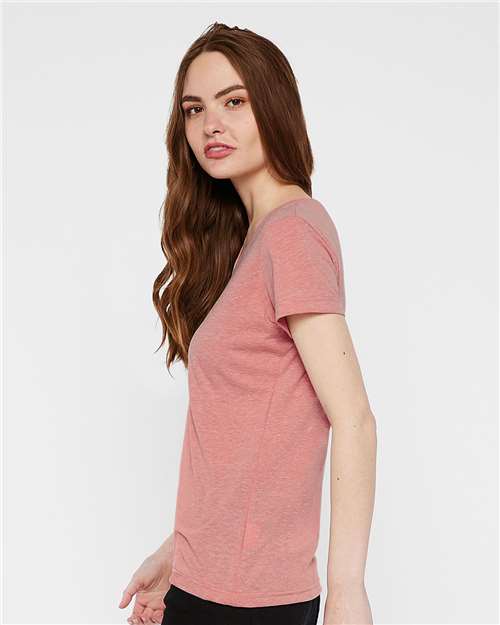 LAT Women's Harborside Mélange V-Neck Tee 3591