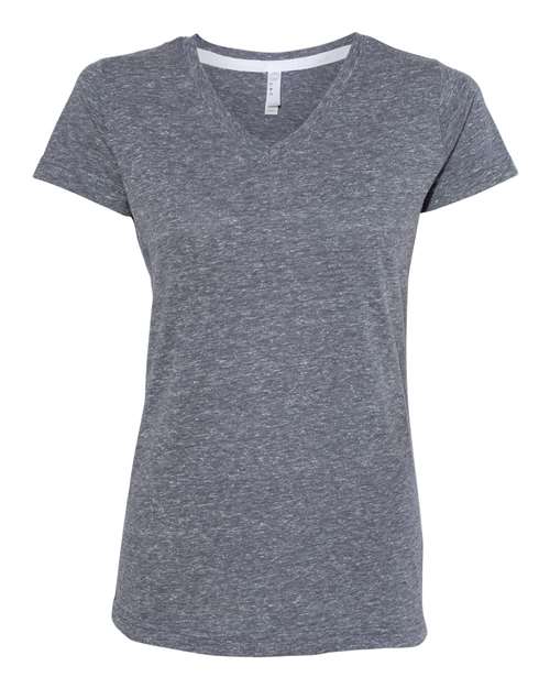 LAT Women's Harborside Mélange V-Neck Tee 3591