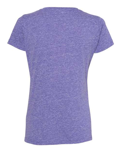LAT Women's Harborside Mélange V-Neck Tee 3591