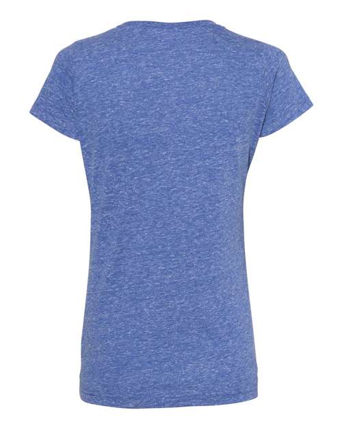 LAT Women's Harborside Mélange V-Neck Tee 3591