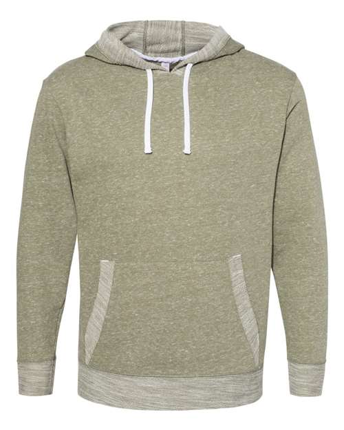 LAT Unisex Harborside Mélange French Terry Hoodie Sweatshirt 6779