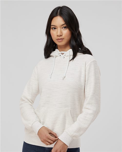 J. America Women’s French Terry Sport Lace Scuba Hooded Sweatshirt 8694