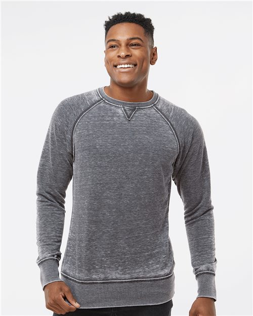 J. America Men's Vintage Zen Fleece Crewneck Sweatshirt 8920