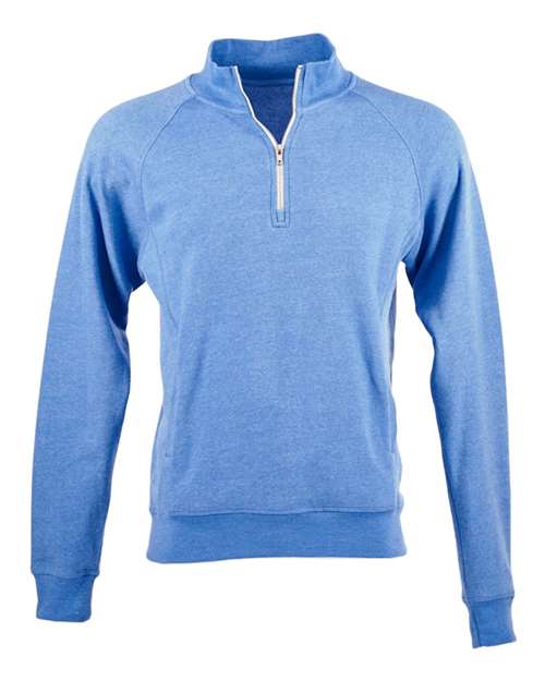 J. America Men's Triblend Quarter-Zip Sweatshirt 8869