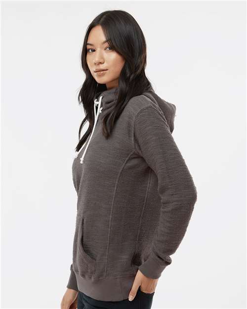 J. America Women’s French Terry Sport Lace Scuba Hooded Sweatshirt 8694