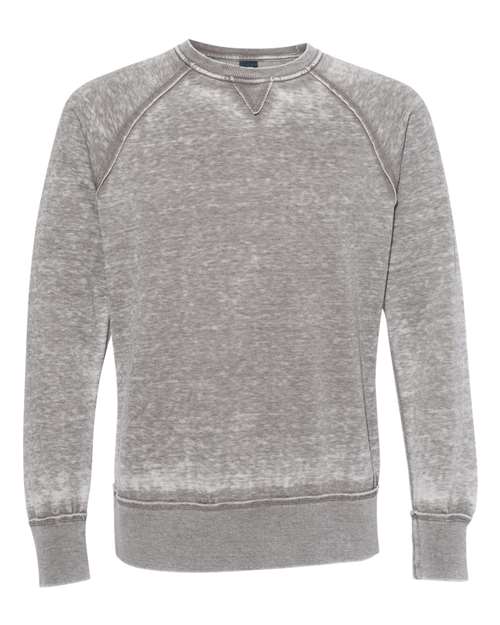 J. America Men's Vintage Zen Fleece Crewneck Sweatshirt 8920