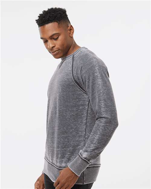 J. America Men's Vintage Zen Fleece Crewneck Sweatshirt 8920