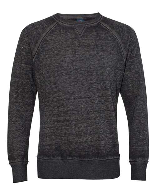 J. America Men's Vintage Zen Fleece Crewneck Sweatshirt 8920