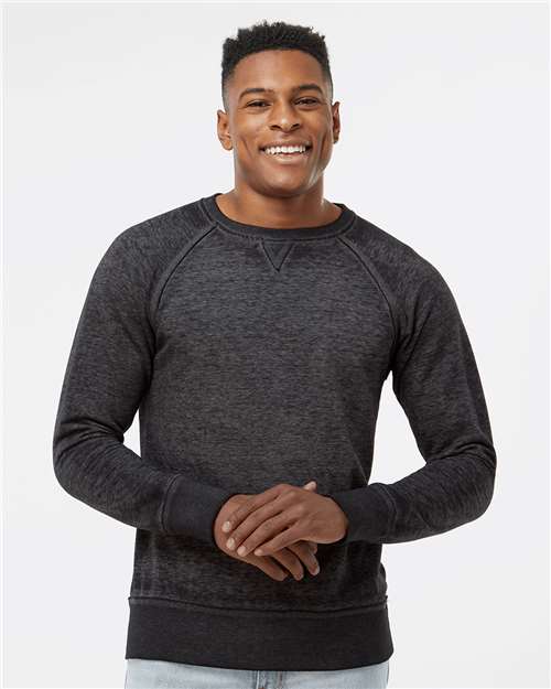 J. America Men's Vintage Zen Fleece Crewneck Sweatshirt 8920