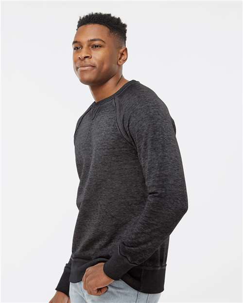 J. America Men's Vintage Zen Fleece Crewneck Sweatshirt 8920