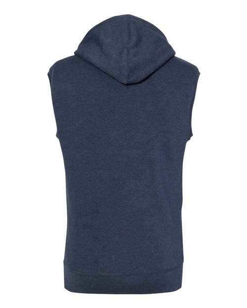 J. America Men's Triblend Sleeveless Hooded Sweatshirt 8877