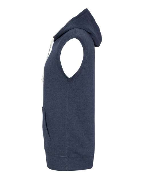 J. America Men's Triblend Sleeveless Hooded Sweatshirt 8877
