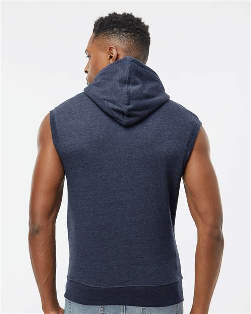 J. America Men's Triblend Sleeveless Hooded Sweatshirt 8877