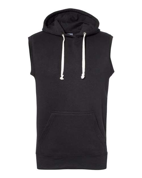 J. America Men's Triblend Sleeveless Hooded Sweatshirt 8877