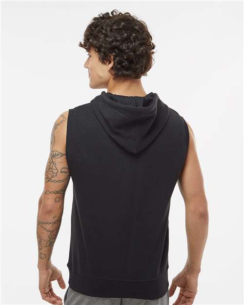 J. America Men's Triblend Sleeveless Hooded Sweatshirt 8877