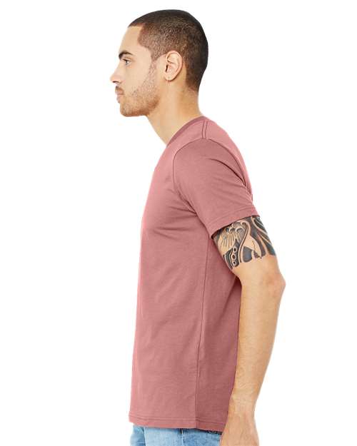 BELLA + CANVAS Unisex Jersey V-Neck Tee 3005 - Mauve