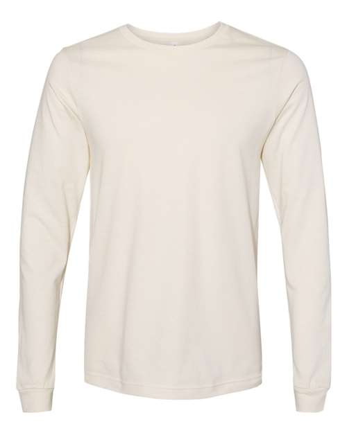 BELLA + CANVAS Unisex Jersey Long Sleeve Tee 3501 - Natural